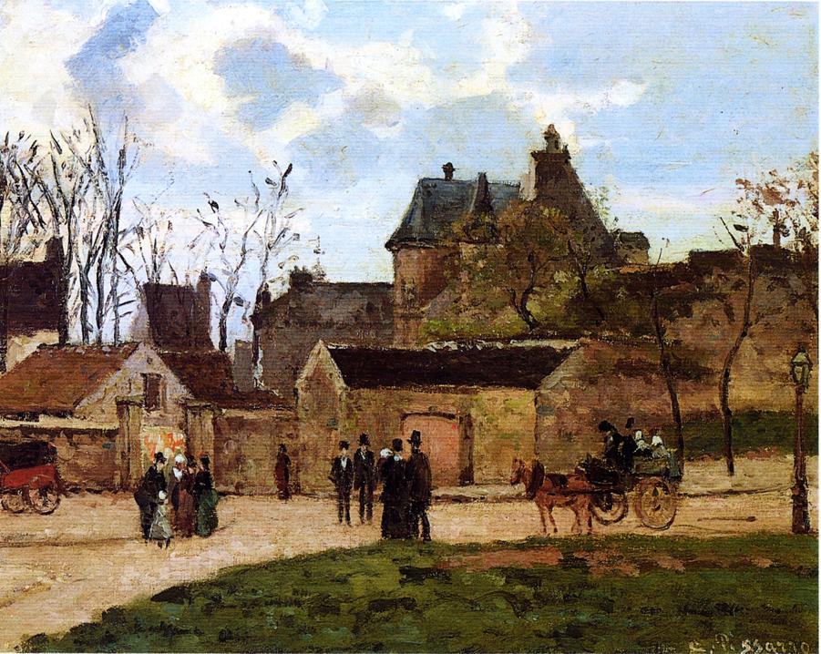 The Court House, Pontois - Camille Pissarro Paintings